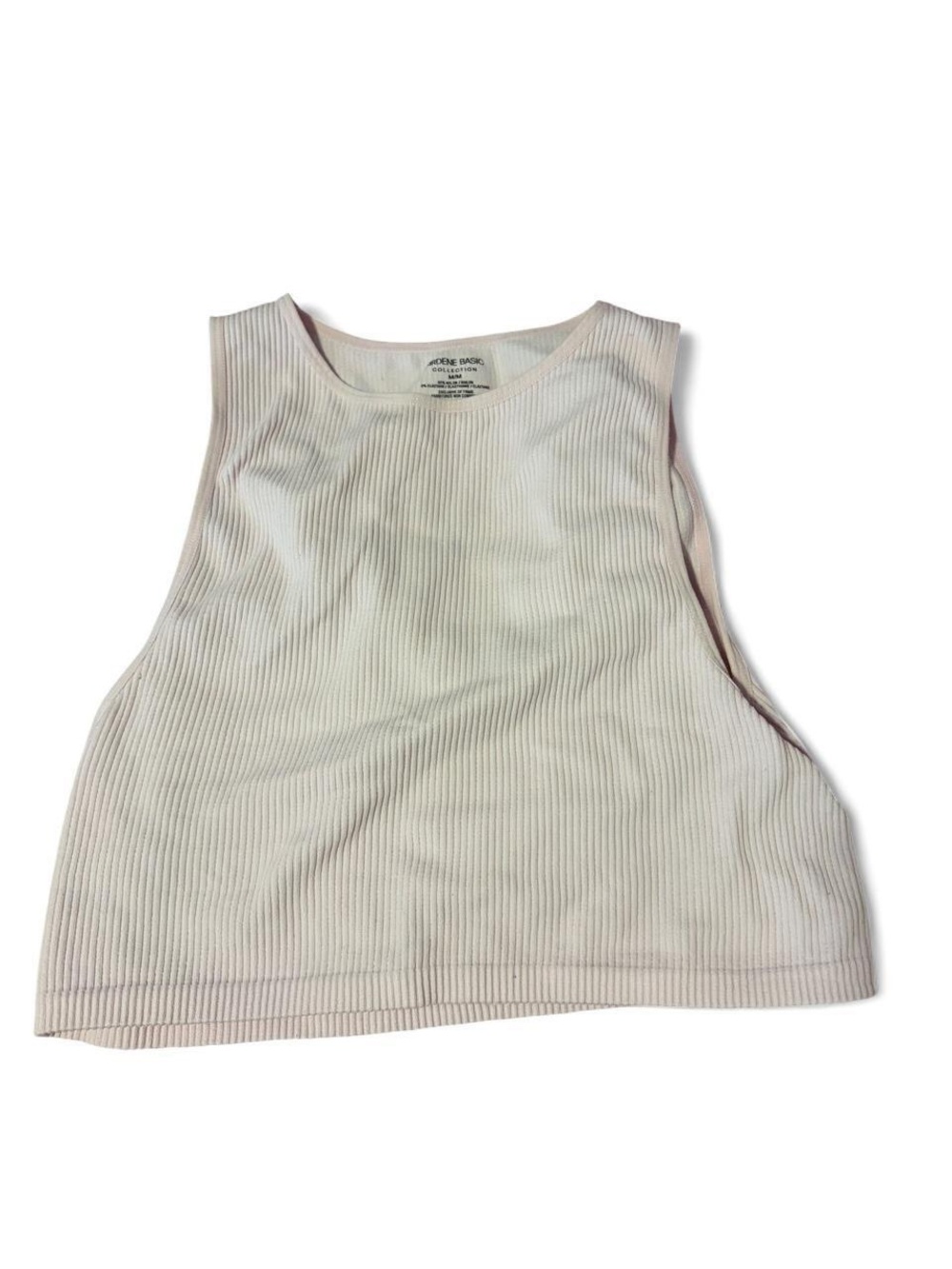 Ardene White Ribbed Tank Top